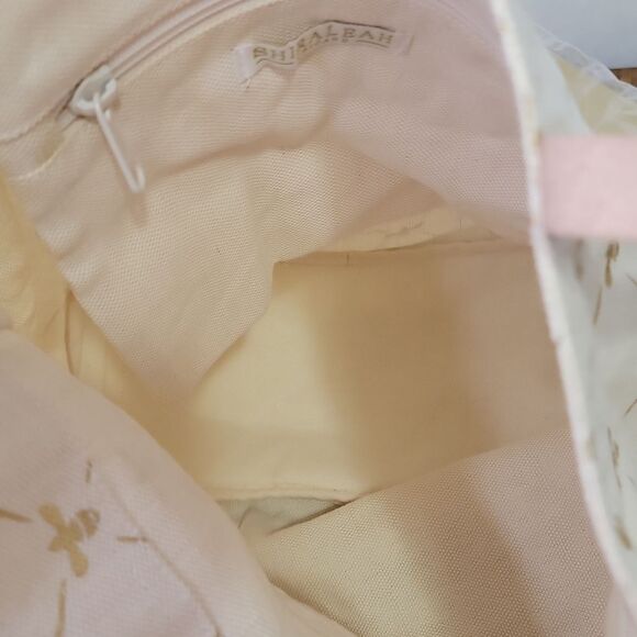 Shiraleah. Chicago. Chic Designer Tote Bag with Bees. Cream and Gold. NWT - Picture 4 of 9